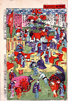 >図2 「新版ねこの氷屋」(1889)