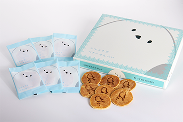 キュートシマエナガバターせんべい